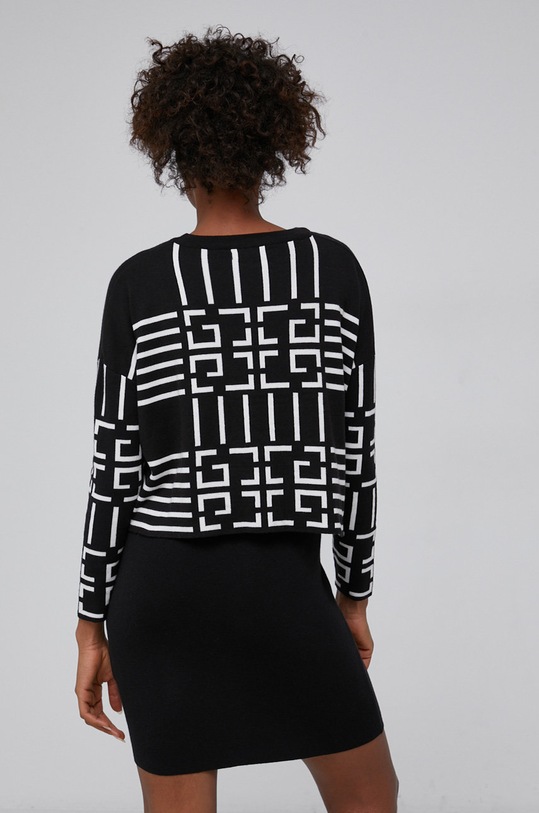 Odzież Answear Lab - Sukienka z domieszką wełny i sweter ZM1080.KR czarny