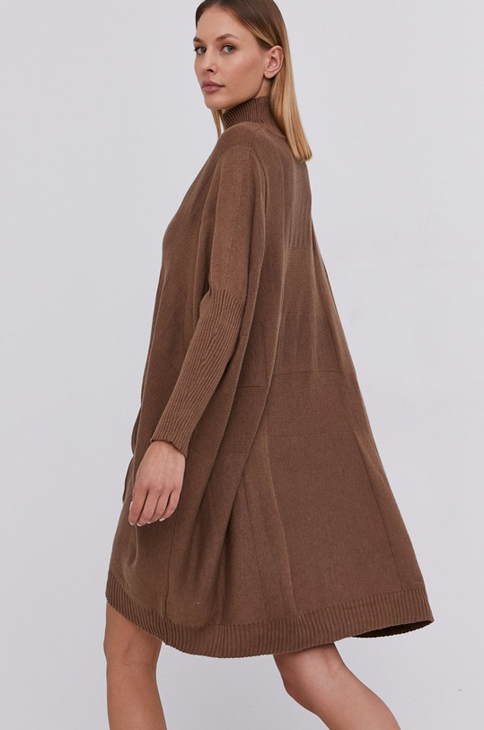 Šaty Answear.LAB s prímesou vlny hnedá H8350.1.AJ