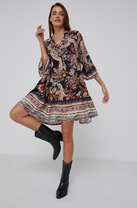 Answear Lab Sukienka trzy czwarte czarny 9151.2.KR