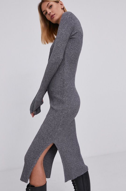 Answear Lab rochie midi gri 3971.1KR