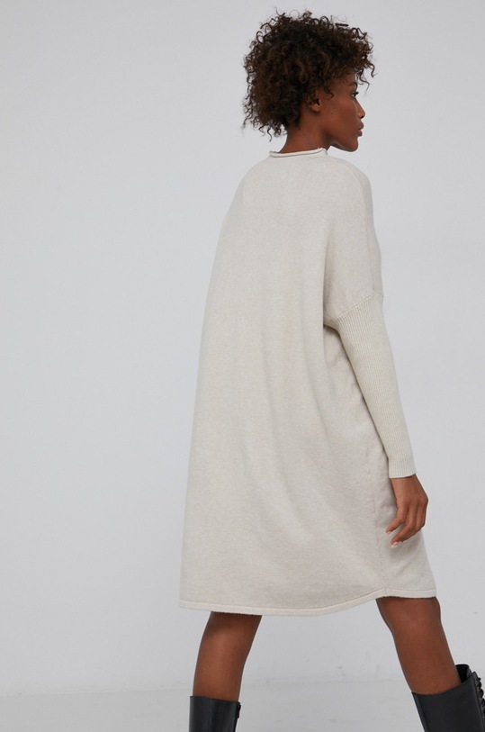 Odzież Answear Lab - Sukienka z domieszką wełny 38835.1KR beżowy