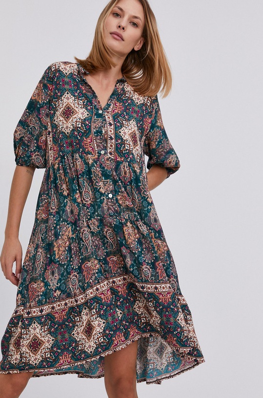 Answear Lab rochie 3734.3.AJ verde WZ21