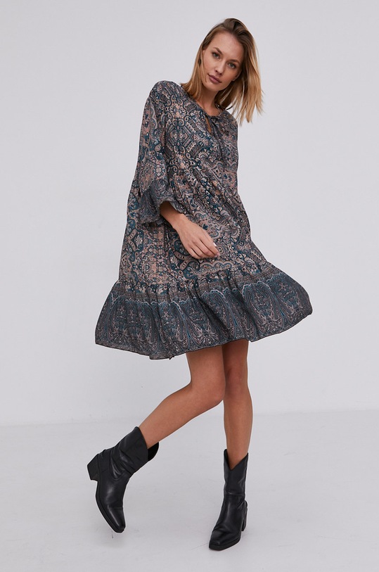 Answear Lab Sukienka trzy czwarte zielony 3069.2.AJ