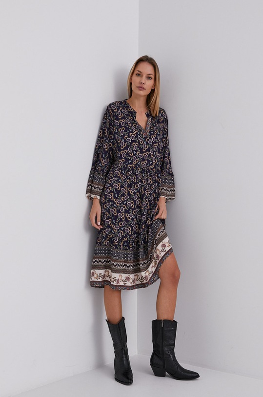 Šaty Answear.LAB 3802.AJ tmavomodrá WZ21