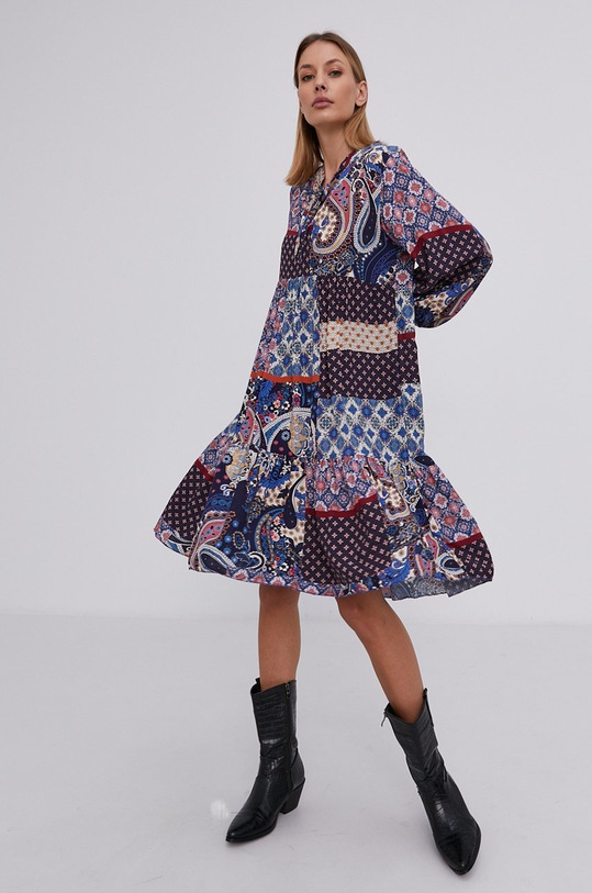 Answear Lab Sukienka trzy czwarte niebieski 114.AJ