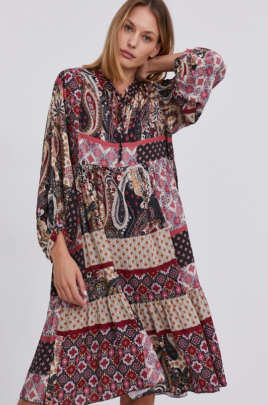 Answear Lab rochie rosu 114.1.AJ