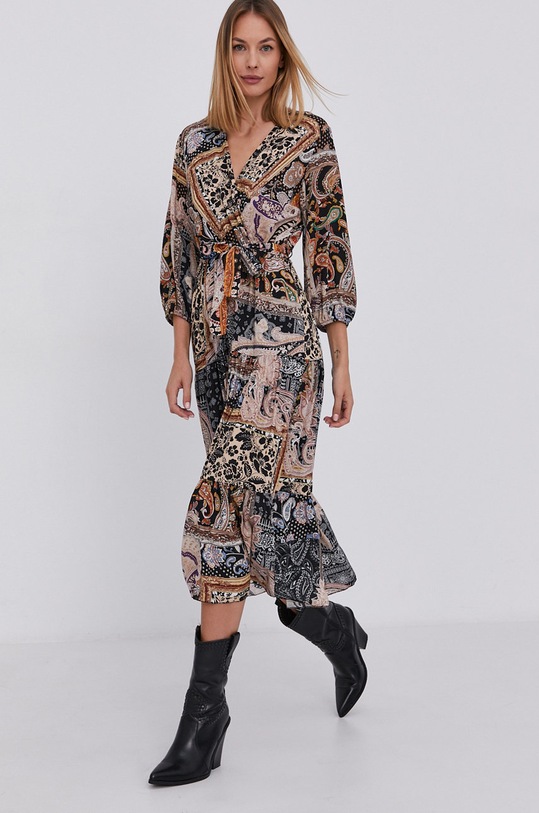 Answear Lab Sukienka trzy czwarte czarny 3809.AJ