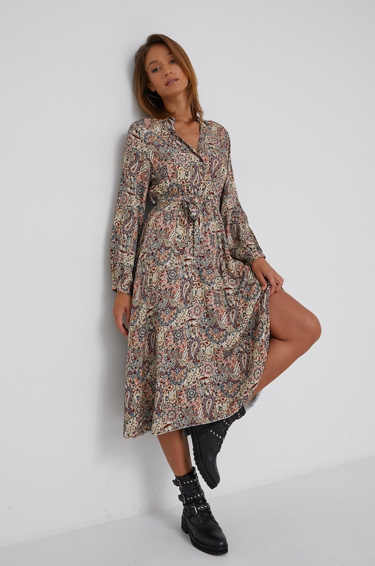 Answear Lab Sukienka casual beżowy 352673.2.1.AJ