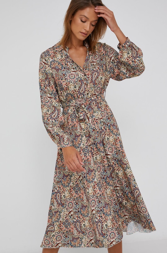 Answear Lab Sukienka 352673.2.1.AJ beżowy