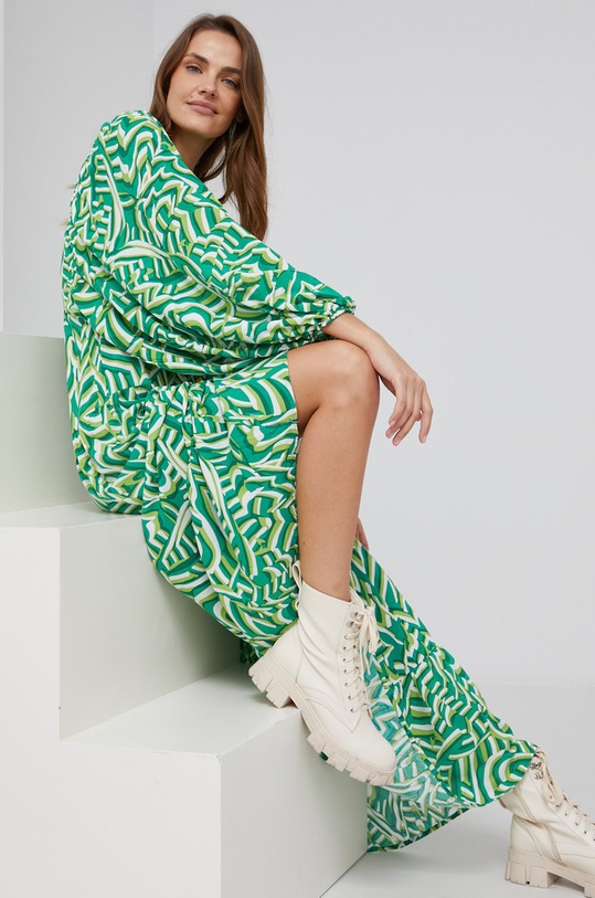 Answear Lab Sukienka casual zielony WZ21.SUD0MH