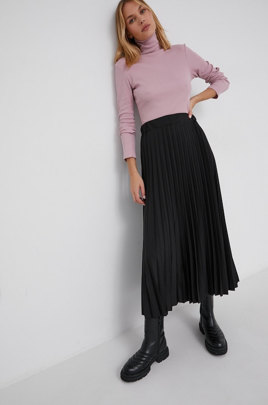 Answear Lab Longsleeve LLT.69ADRIANMAUV.AJ różowy WZ21