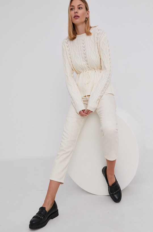 Sveter Answear.LAB s prímesou vlny béžová SW18.AJ