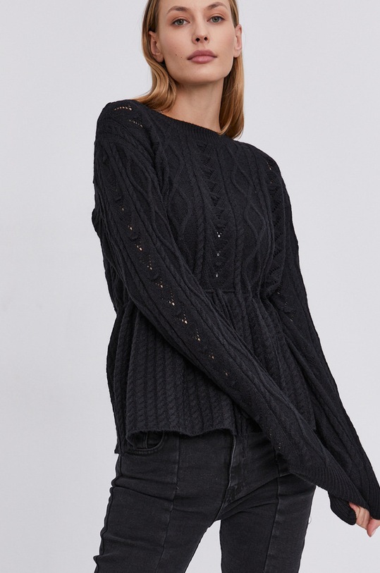 Answear Lab Pulover negru SW18.1.AJ