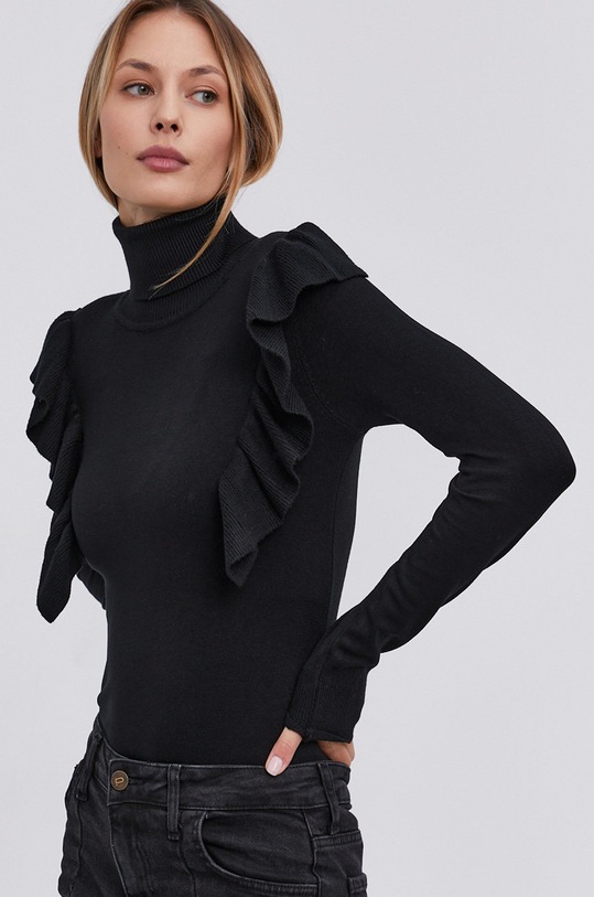 Answear Lab Pulover subtiri negru W2347.AJ