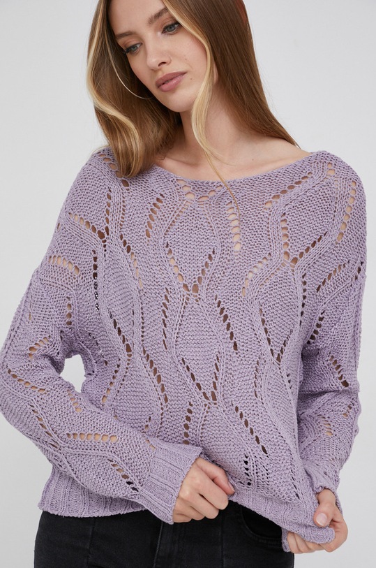 Odzież Answear Lab Sweter BIS.7.AJ fioletowy