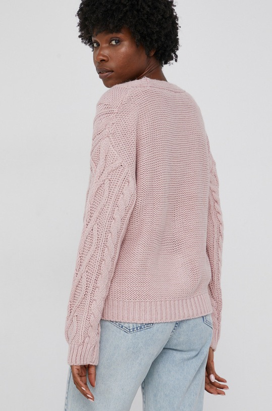 Odzież Answear Lab Kardigan z domieszką wełny NT1.DA różowy