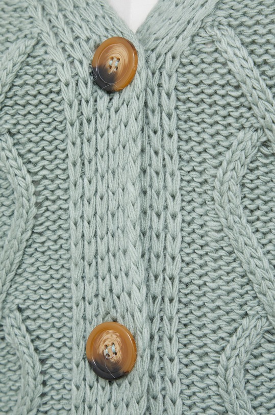 Answear Lab Kardigan z domieszką wełny NT1.2.DA turkusowy