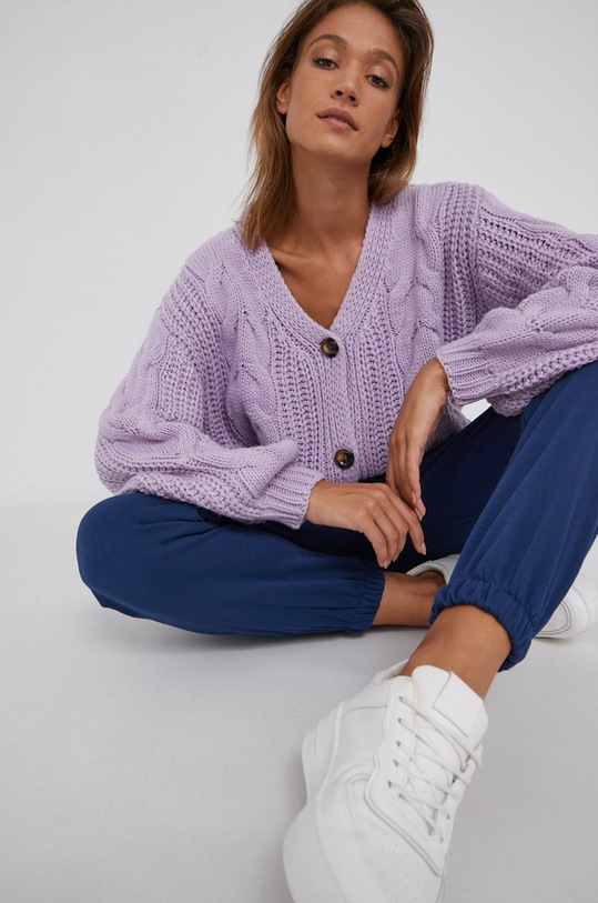 Svetr s příměsí vlny Answear.LAB NT2.1.DA námořnická modř WZ21