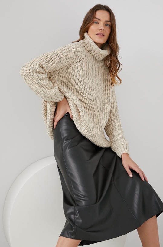 Answear Lab Sweter pozostałe beżowy 2049.AJ