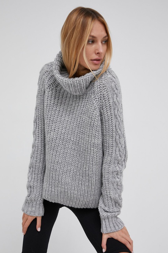Answear Lab Sweter 2024.1.AJ szary WZ21