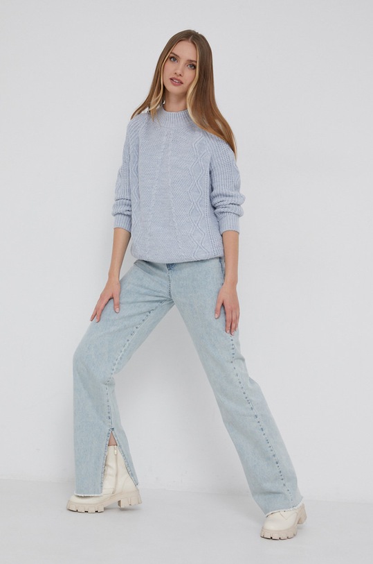 Answear Lab Sweter 7146.2.DA niebieski WZ21