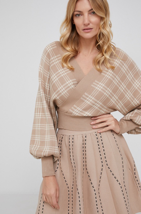 Answear Lab Sweter MCY02805.AJ beżowy WZ21