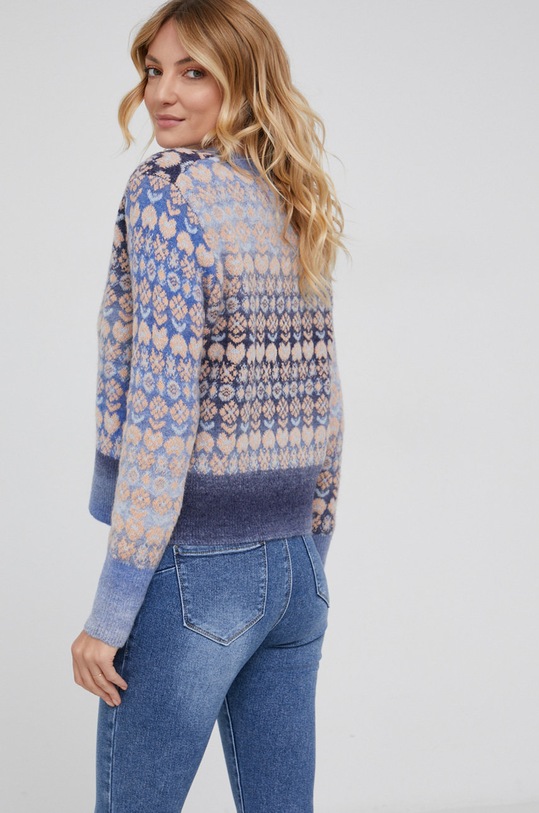 Odzież Answear Lab Sweter wełniany MC18882.1.AJ niebieski