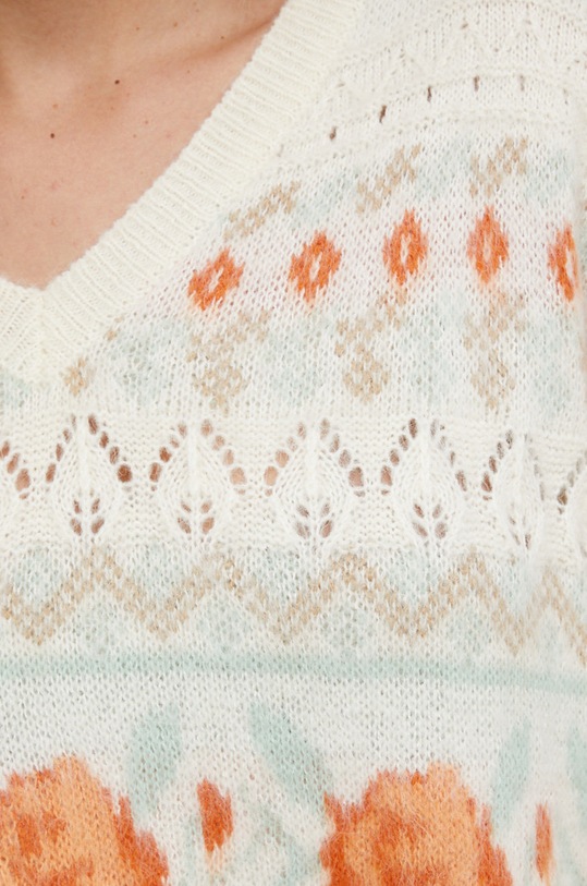Answear Lab Sweter z domieszką wełny MC18880.1.AJ beżowy