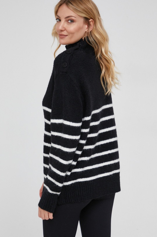 Odzież Answear Lab Sweter z domieszką wełny MC18889.1.AJ czarny