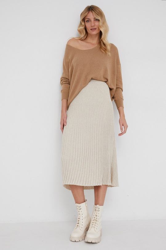 Answear Lab Sweter z domieszką kaszmiru KA628838.1.AJ brązowy WZ21