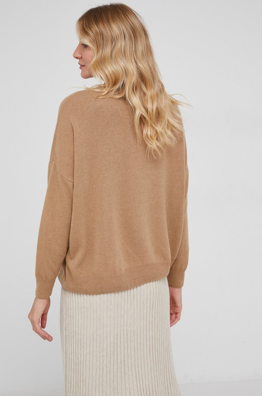 Odzież Answear Lab Sweter z domieszką kaszmiru KA628838.1.AJ brązowy