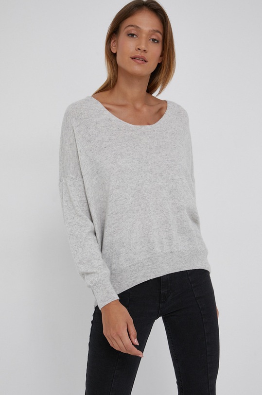 Answear Lab Sweter z domieszką kaszmiru szary KA628838.2.AJ