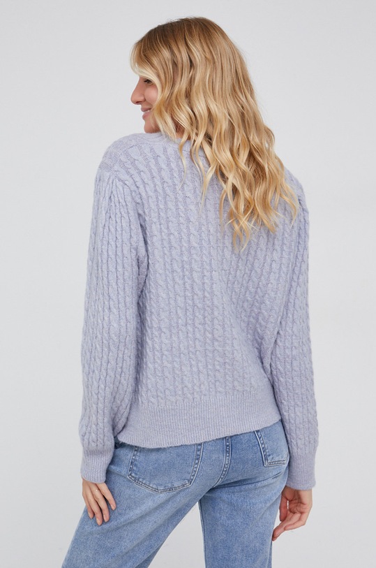 Odzież Answear Lab Kardigan z domieszką wełny P45.AJ niebieski