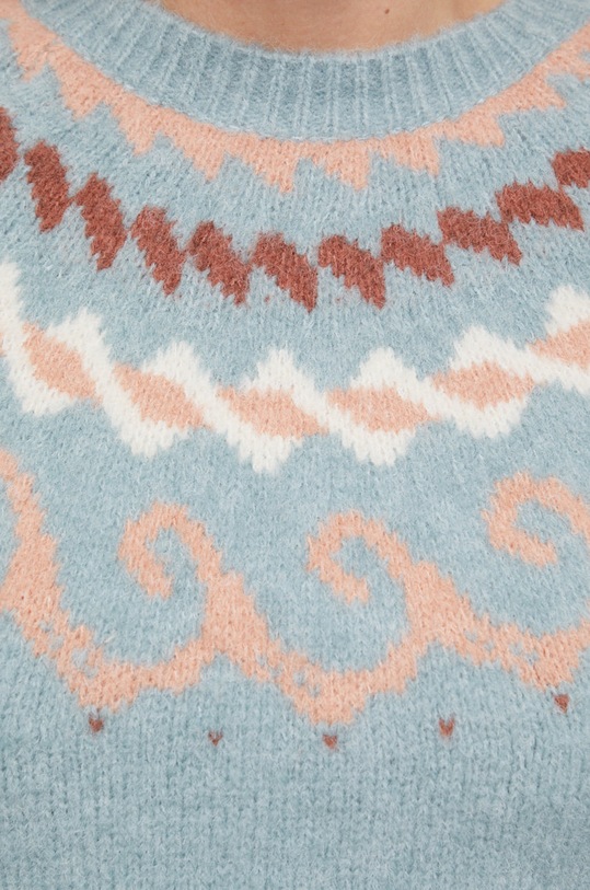 Answear Lab Sweter z domieszką wełny P63.1.AJ niebieski