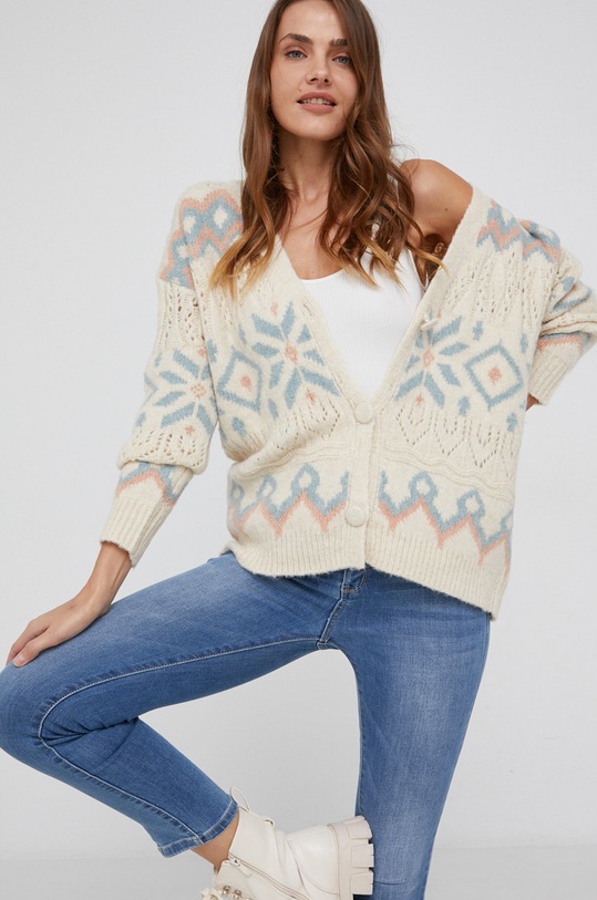 Answear Lab Kardigan M3005.AJ beżowy WZ21