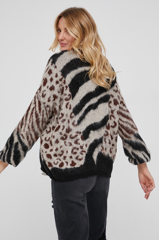 Answear Lab Sweter z domieszką wełny beżowy LU1121.AJ