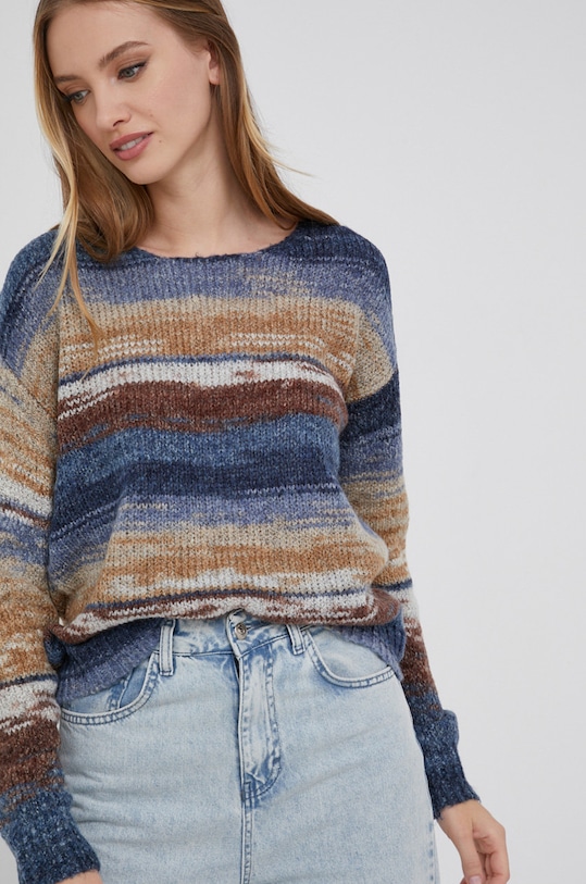 Odzież Answear Lab Sweter z domieszką wełny 383571.AJ niebieski