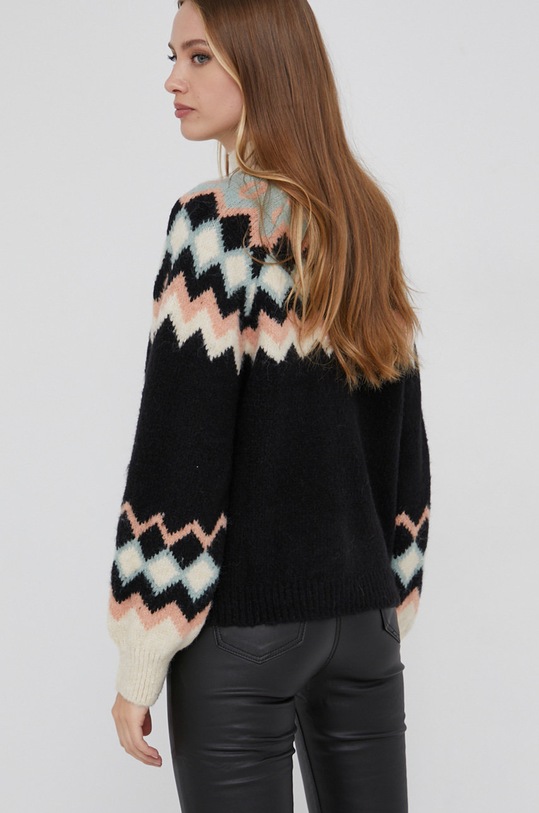 Odzież Answear Lab Sweter z domieszką wełny 381133.AJ czarny