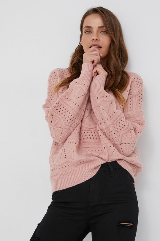 Answear Lab Sweter różowy PM8045.3KR