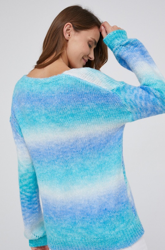 Odzież Answear Lab Sweter z domieszką wełny PM8761.1KR turkusowy