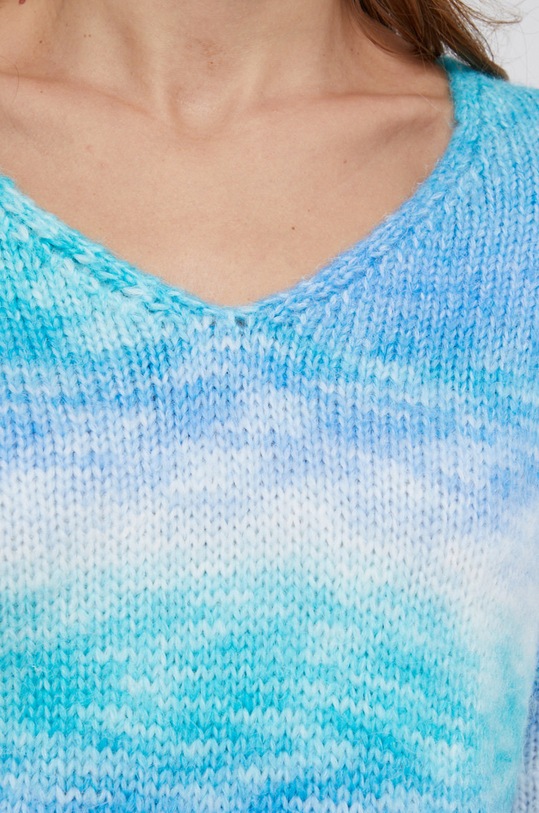 Answear Lab Sweter z domieszką wełny PM8761.1KR turkusowy