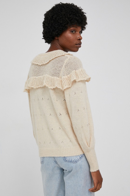 Odzież Answear Lab Sweter z domieszką wełny YHC388.AJ beżowy
