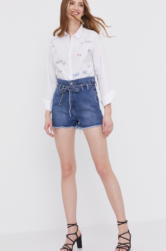 Answear Lab Szorty jeansowe CH6159.DA niebieski WZ21