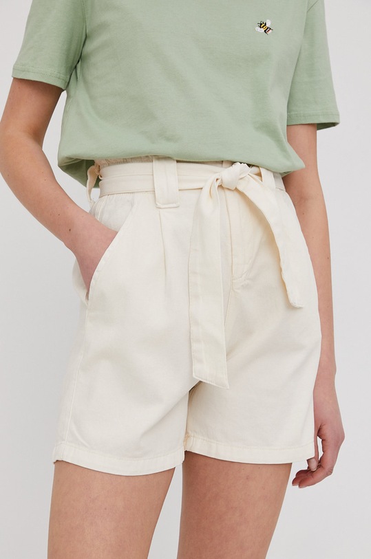Answear Lab Szorty bawełna biały 10225
