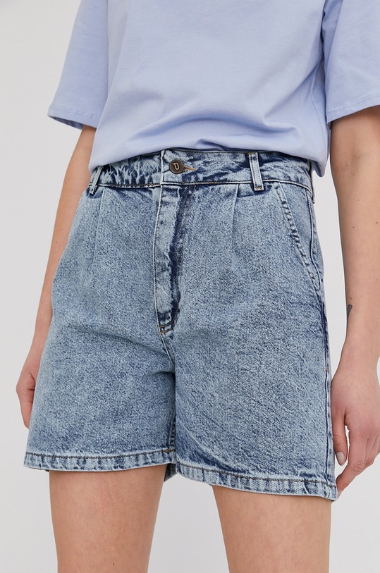 Answear Lab Szorty jeansowe bawełna niebieski S241122