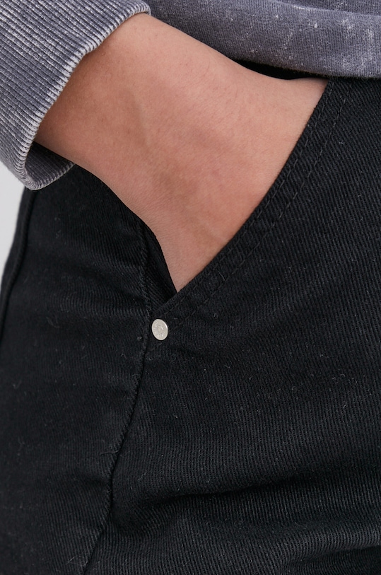 Answear Lab Szorty jeansowe czarny 34951.BL