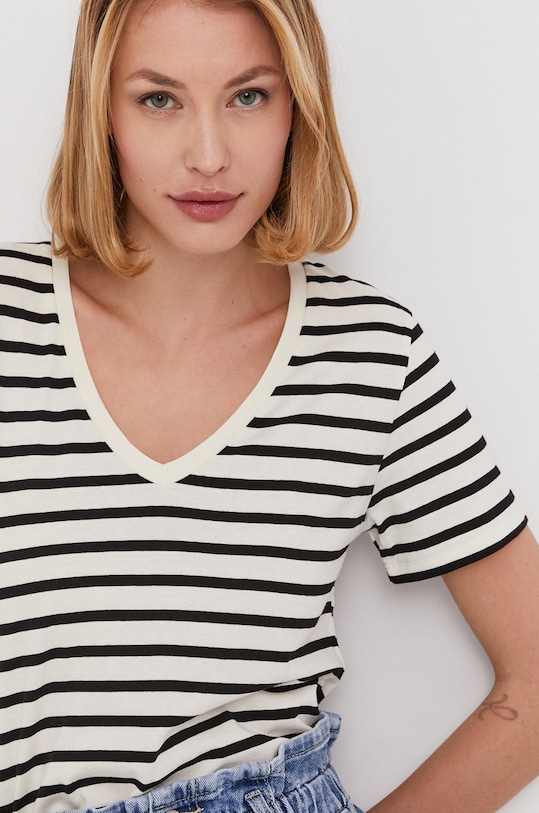 Answear Lab T-shirt szpic biały WZ21.TSD02T