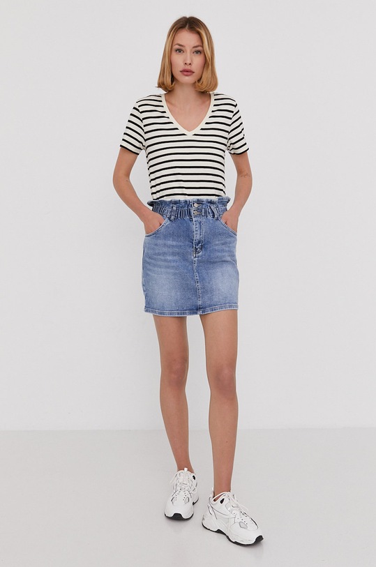 Answear Lab T-shirt WZ21.TSD02T biały WZ21