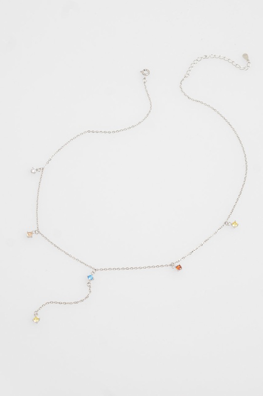 Answear Lab colier de argint neckll19.DB argintiu WZ22