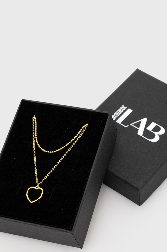 Answear Lab naszyjnik srebrny złoty neckll25.DB